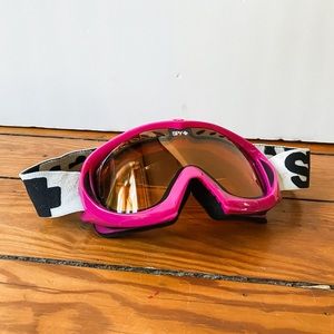 Spy women’s goggles with pink frame